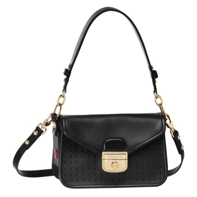 Black Longchamp Mademoiselle XS Women's Crossbody Bags | US-1694TWZ