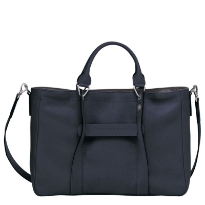 Blue Longchamp 3D M Women's Top-handle Bags | US-4207XOE