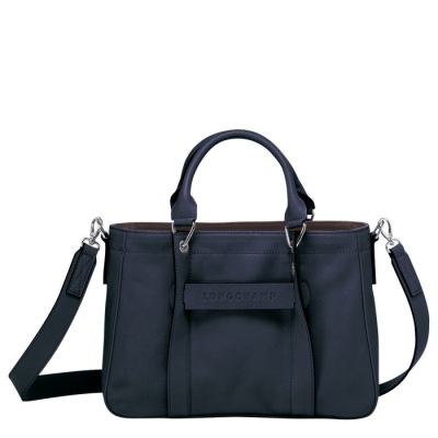 Blue Longchamp 3D S Women's Top-handle Bags | US-7085TAR