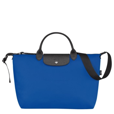 Blue Longchamp Le Pliage Energy L Women's Top-handle Bags | US-6250DOR