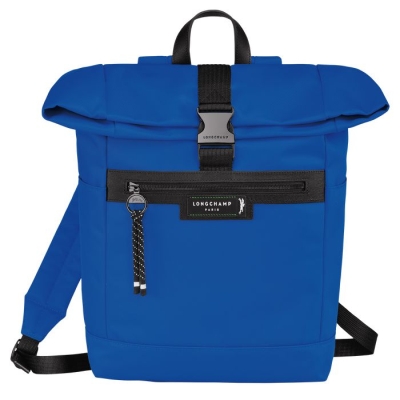 Blue Longchamp Le Pliage Energy Men's Backpacks | US-9318JMF
