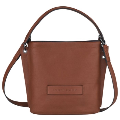 Brown Longchamp 3D Women's Crossbody Bags | US-5672BLX