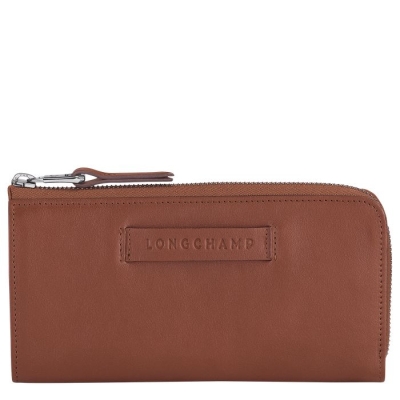 Brown Longchamp 3D Women's Wallets | US-5907MNA