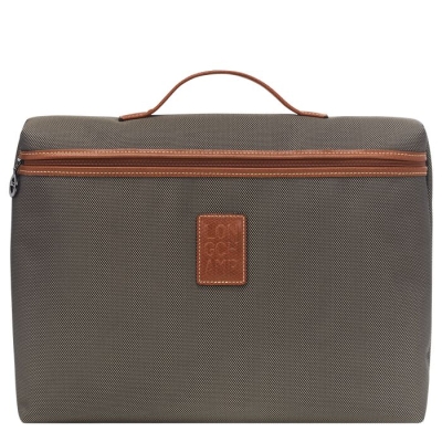 Brown Longchamp Boxford S Men's Document Holders | US-9418BSX