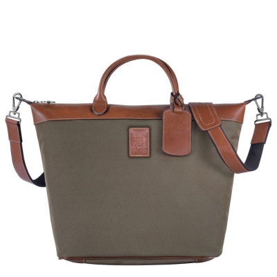 Brown Longchamp Boxford Women's Travel Bags | US-3205IAB