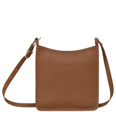 Brown Longchamp Le Foulonné L Women's Crossbody Bags | US-1302WUZ