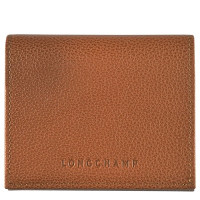 Brown Longchamp Le Foulonné Men's Cardholders & Coin Purses | US-4082LBN