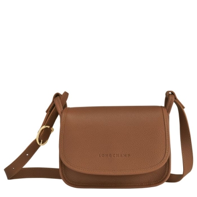 Brown Longchamp Le Foulonné S Women's Crossbody Bags | US-1580BOT