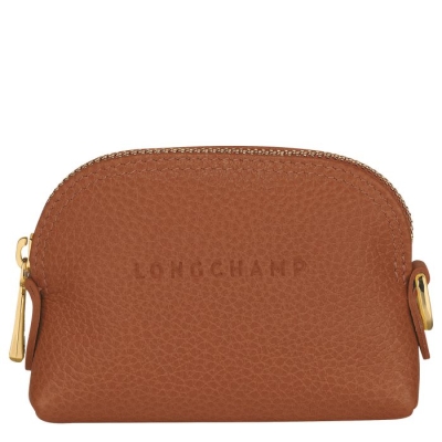 Brown Longchamp Le Foulonné Women's Cardholders & Coin Purses | US-4625SVT