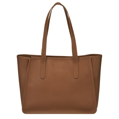 Brown Longchamp Le Foulonné Women's Shoulder Bags | US-5930HKD