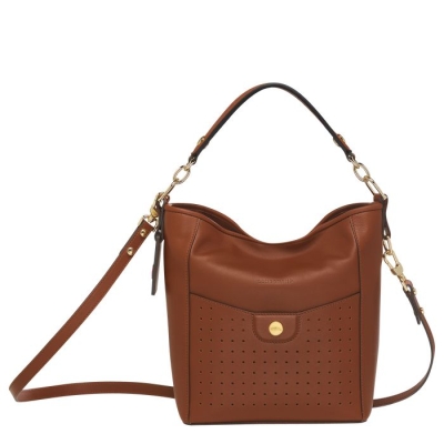 Brown Longchamp Mademoiselle S Women's Shoulder Bags | US-0573IDG