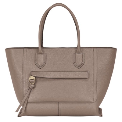 Brown Longchamp Mailbox L Women's Top-handle Bags | US-5412ANQ