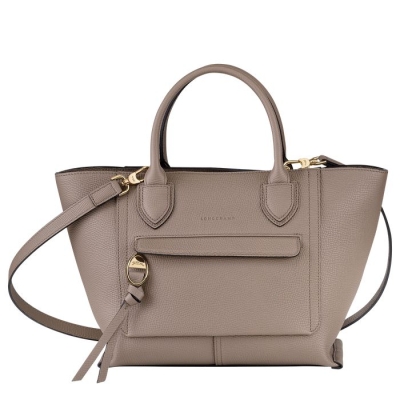 Brown Longchamp Mailbox M Women's Top-handle Bags | US-6287ISL