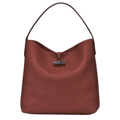 Brown Longchamp Roseau Essential Women's Shoulder Bags | US-5147VYU