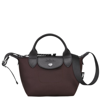 Burgundy Longchamp Le Pliage Energy XS Women's Top-handle Bags | US-8506HUA
