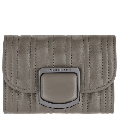 Grey Longchamp Brioche Women's Cardholders & Coin Purses | US-5109LTC