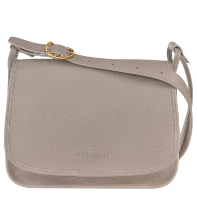 Grey Longchamp Le Foulonné L Women's Crossbody Bags | US-3108AEH