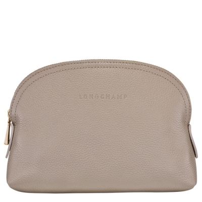 Grey Longchamp Le Foulonné Men's Pouches & Cases | US-3529POG