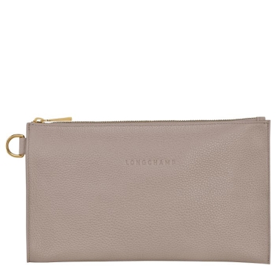 Grey Longchamp Le Foulonné Men's Pouches & Cases | US-5163PDU