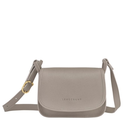 Grey Longchamp Le Foulonné S Women's Crossbody Bags | US-8340GSR