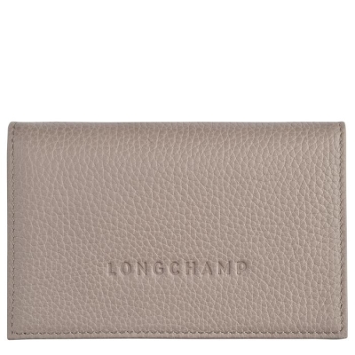 Grey Longchamp Le Foulonné Women's Cardholders & Coin Purses | US-3742IAN