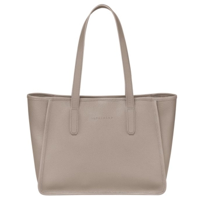 Grey Longchamp Le Foulonné Women's Shoulder Bags | US-0593EPK