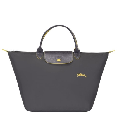 Grey Longchamp Le Pliage Club M Women's Top-handle Bags | US-6029BSJ