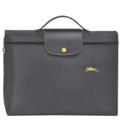 Grey Longchamp Le Pliage Club S Women's Document Holders | US-9210XZI