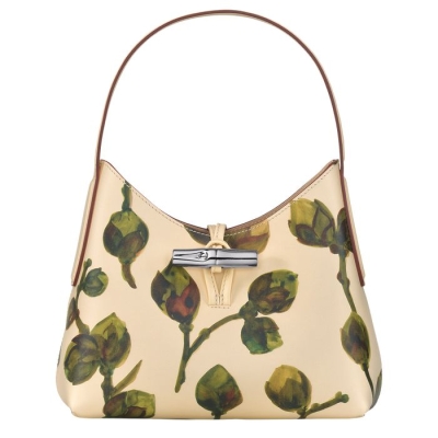 Khaki Longchamp Roseau Végétal XS Women's Shoulder Bags | US-8534RKG