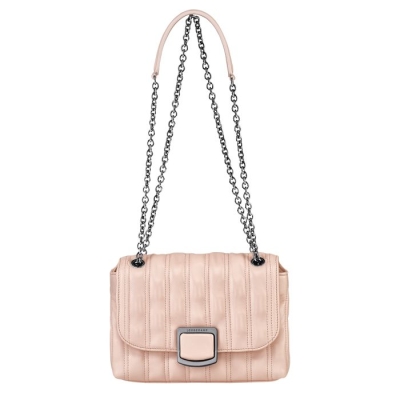 Light Pink Longchamp Brioche S Women's Crossbody Bags | US-0215TVD