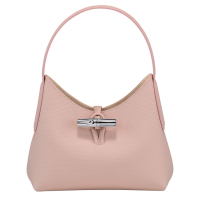 Light Pink Longchamp Roseau XS Women's Shoulder Bags | US-5702NAV