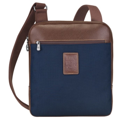 Navy Longchamp Boxford L Men's Crossbody Bags | US-1978CLT