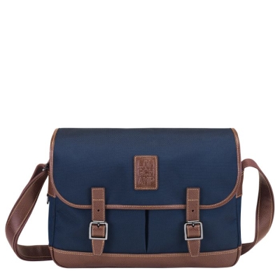 Navy Longchamp Boxford Men's Crossbody Bags | US-2361PKQ