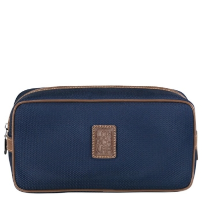 Navy Longchamp Boxford Women's Toiletry Bags | US-6714WYJ