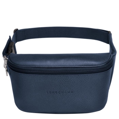 Navy Longchamp Le Foulonné Men's Belt Bags | US-7046NRQ