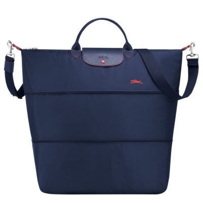 Navy Longchamp Le Pliage Club Men's Travel Bags | US-8392KWY
