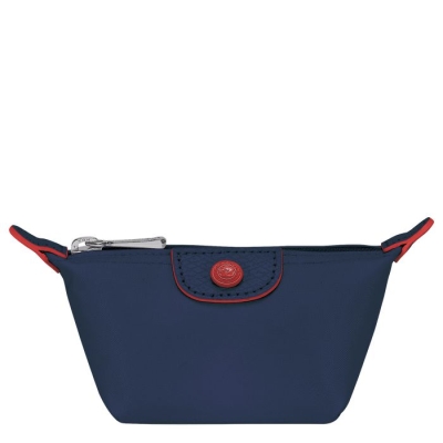 Navy Longchamp Le Pliage Club Women's Cardholders & Coin Purses | US-4705PZF