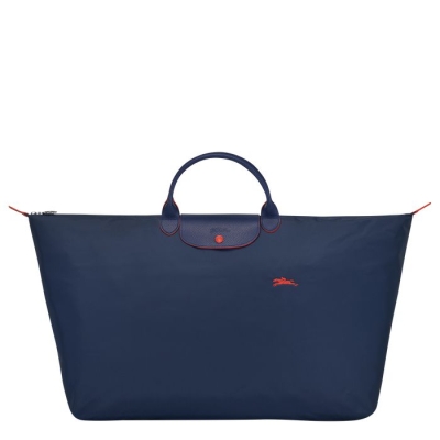 Navy Longchamp Le Pliage Club XL Women's Travel Bags | US-5620UKL