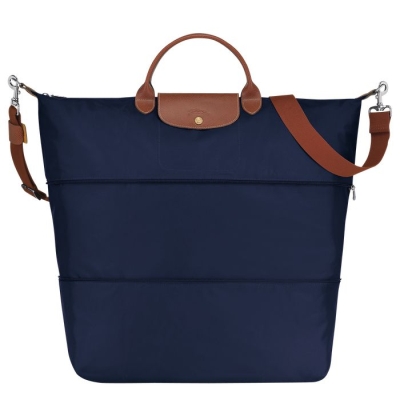 Navy Longchamp Le Pliage Women's Travel Bags | US-4813APG