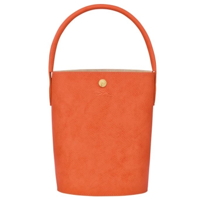 Orange Longchamp Cuir De Russie Women's Top-handle Bags | US-0465YJR
