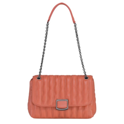 Pink Longchamp Brioche M Women's Crossbody Bags | US-6580XNK