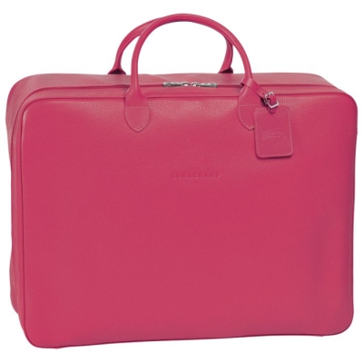 Pink Longchamp Le Foulonné Women's Travel Bags | US-9485DAL