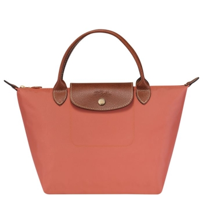 Pink Longchamp Le Pliage Original S Women's Top-handle Bags | US-7219PID