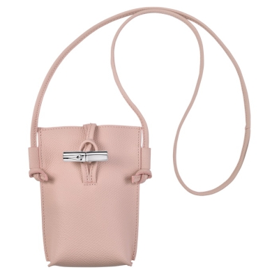 Pink Longchamp Roseau Women's Phone Cases | US-2147VWR