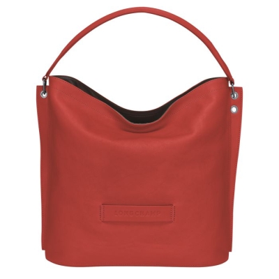 Red Longchamp 3D Women's Shoulder Bags | US-3059HKB