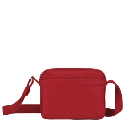 Red Longchamp Le Foulonné Men's Crossbody Bags | US-9328WPH