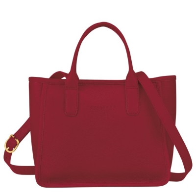 Red Longchamp Le Foulonné Women's Top-handle Bags | US-3162XLF