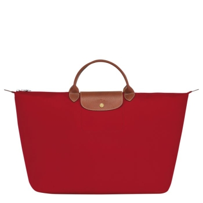 Red Longchamp Le Pliage L Women's Travel Bags | US-3271GCE