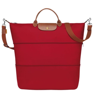 Red Longchamp Le Pliage Men's Travel Bags | US-2907RGV