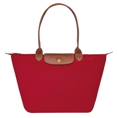 Red Longchamp Le Pliage Original L Women's Shoulder Bags | US-4103CWL